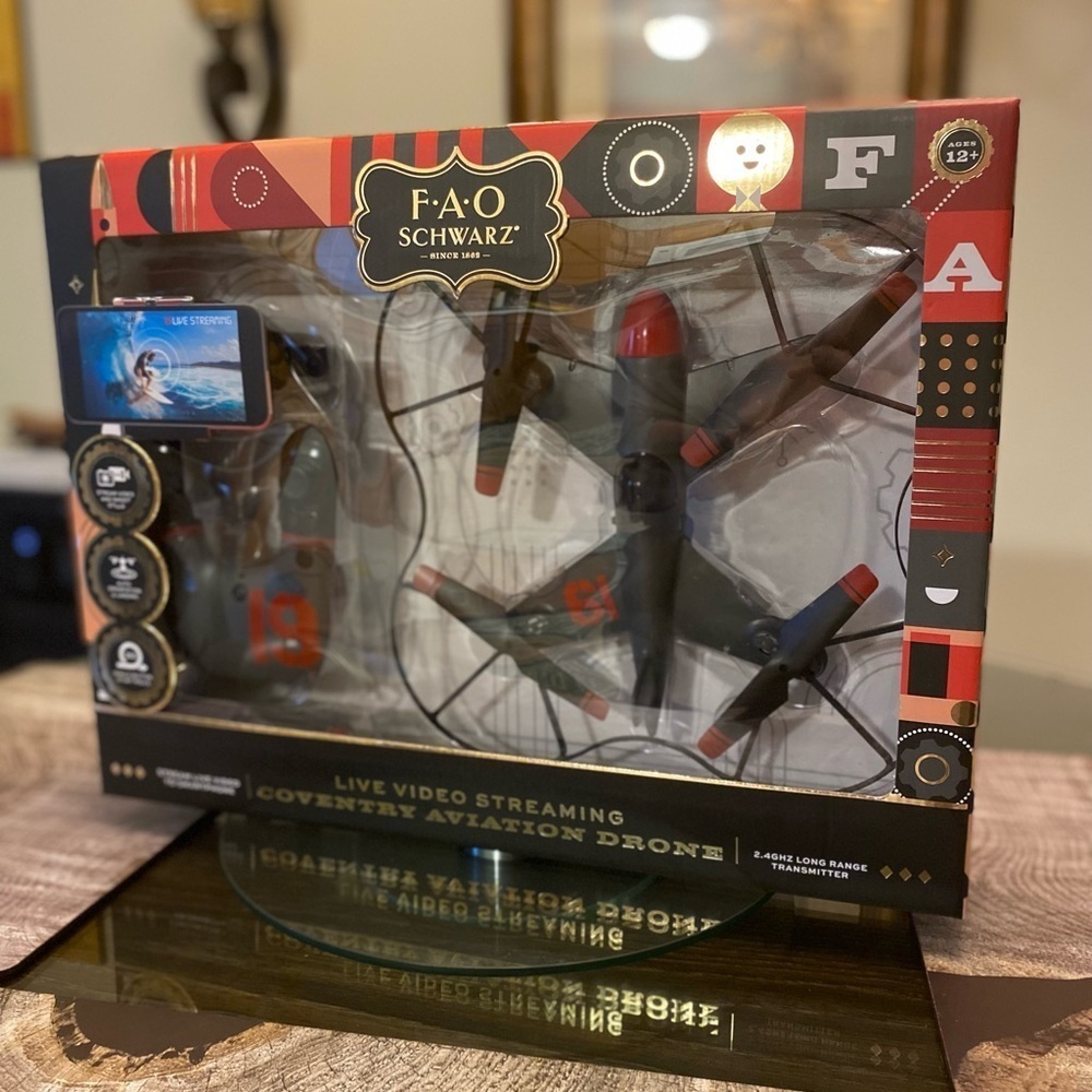 FAO Schwarz Black and Red Drone